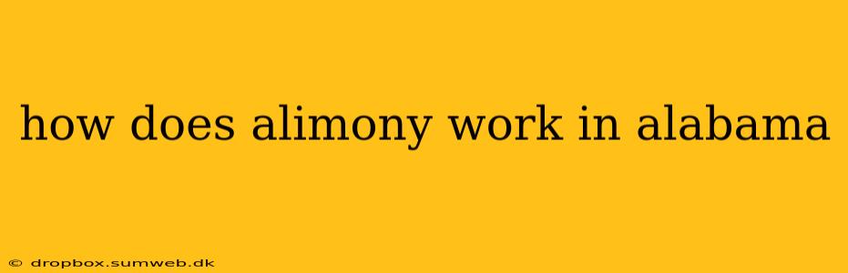 how does alimony work in alabama