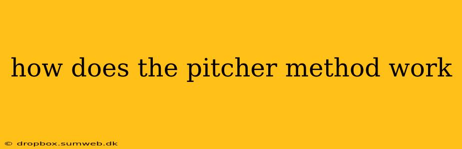 how does the pitcher method work