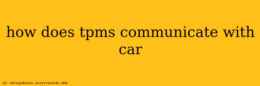 how does tpms communicate with car