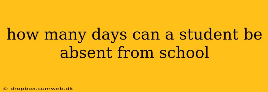 how many days can a student be absent from school