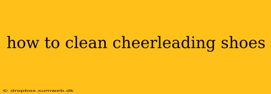 how to clean cheerleading shoes