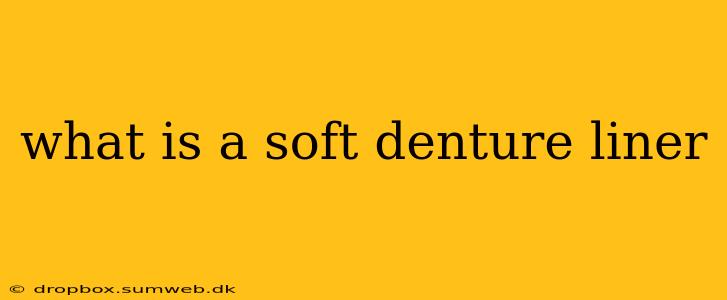 what is a soft denture liner